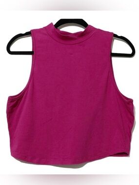 NWT ReVamped Sleeveless Crop Top Fuchsia XS